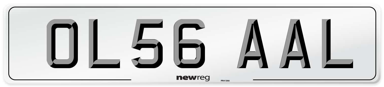 OL56 AAL Number Plate from New Reg